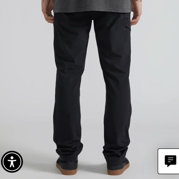 Volcom Range Stretch Pants - Black Size 34 - Picture 3 of 10